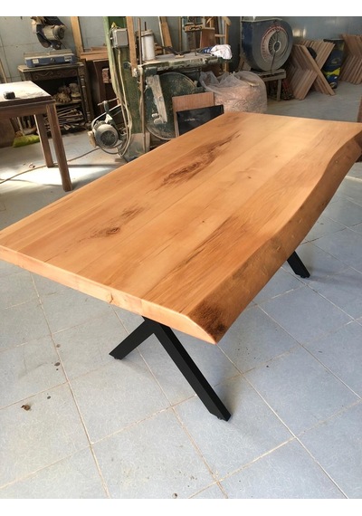 Bintaşmobilya Kayın Ağacı Kütük Masa-150X90.Cm