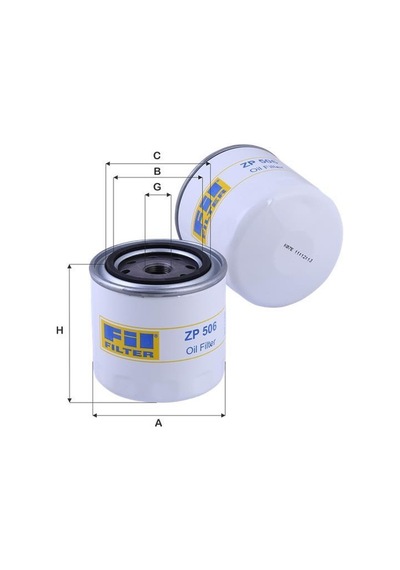 FİL ZP506 YAĞ FİLTRESİ DKS Tofaş Uyumlu  BMC TM30
