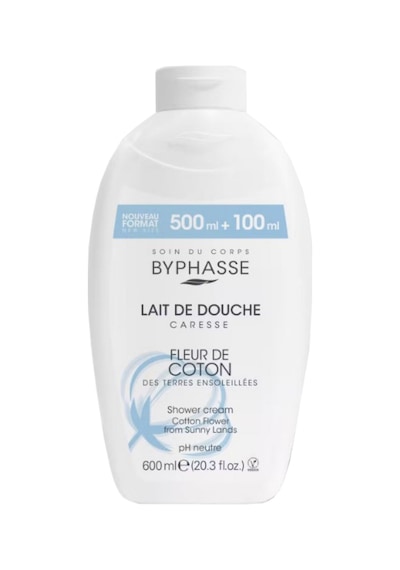 Byphasse Caresse Pamuk Çiçeği Özlü Kremli Duş Jeli 600 ML