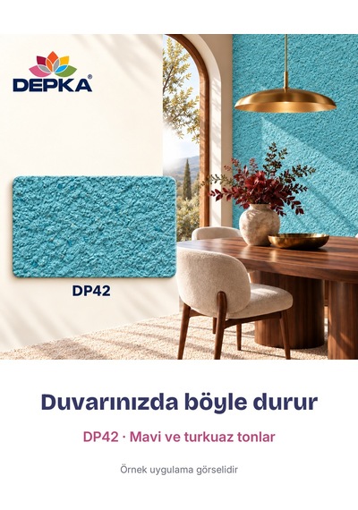 Depka Pamuk Sıva Dp42 2 Kg 7-8 M² İpek Sıva Alternatifi Isı Ve Ses Yalıtımlı Dekoratif Sıva