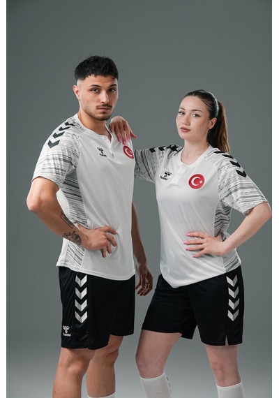 Hummel Milli Takım Line Kamp Tişört Beyaz