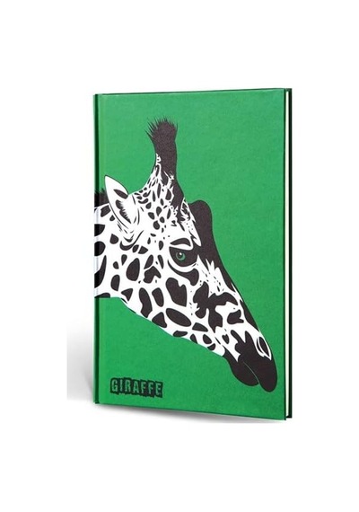 Hayvan Figürlü Dokulu Defter Çizgili Zürafa Çok Renkli