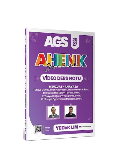 Yediiklim 2027 Meb-ags Mevzuat-anayasa Video Ders Notu Ahenk Serisi - Bülent Tanık