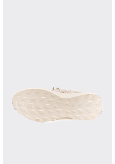 Derinet Comfort Taban Taşlı Kadın Sneaker Bej Bej
