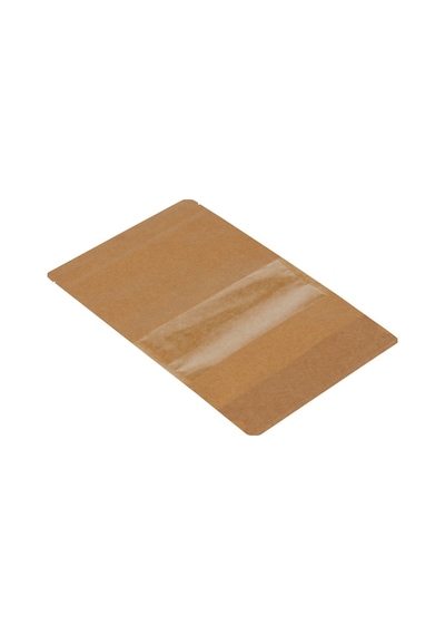 Packanya Kraft Dar Pencereli Doypack 100'lü 16 x 27 + 4 CM