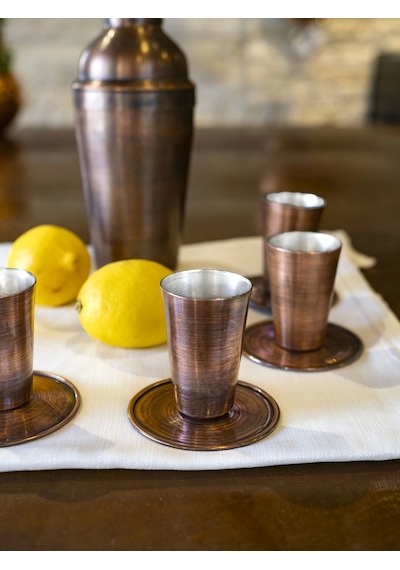 Bakır Shot Bardağı Meksika Oksit Renk 2'li