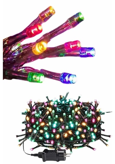 Hubrendy Kargo Ledli Fişli Led Dekor Lambası 5m Rgb Yılbaşı Ağacı Işığı Diğer