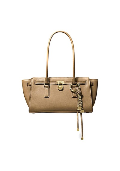 Michael Kors Kadın Marka Logolu Charm Aksesuar Detaylı Günlük Kullanıma Uygun Şık Görünüşlü Bej Omuz Çantası 30f5gnxt0l 297