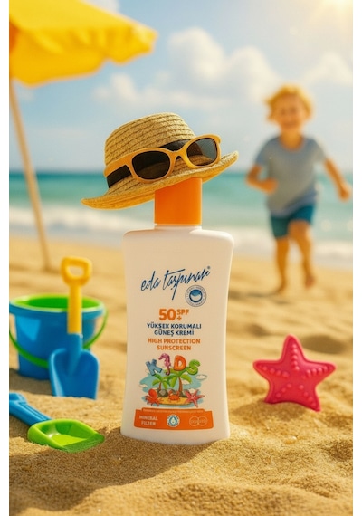 Eda Taşpınar Kids Mineral Filtreli Yüksek Korumalı Güneş Kremi SPF50+ 200 ML