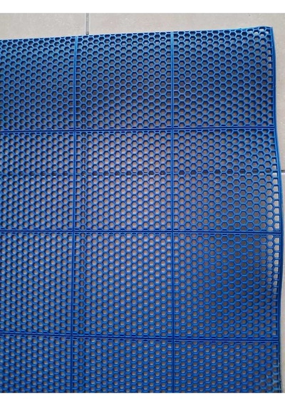 Pvc Kare Paspas 120 X 700 Cm Mavi Banyo Kaymaz Yer Zemin Matı
