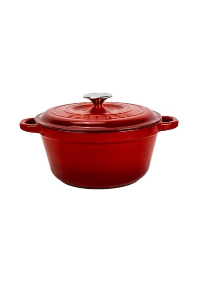 Döküm Yuvarlak Tencere Döküm Demir Kapak New Heritage Serisi Çap 26cm. Kırmızı Belirtilmemiş