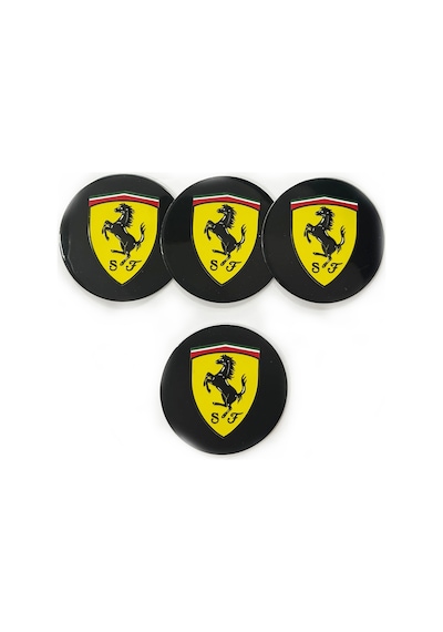Jant Logosu Jant Göbeği Arması Sticker Amblem Ferrari 4 Adet 67mm