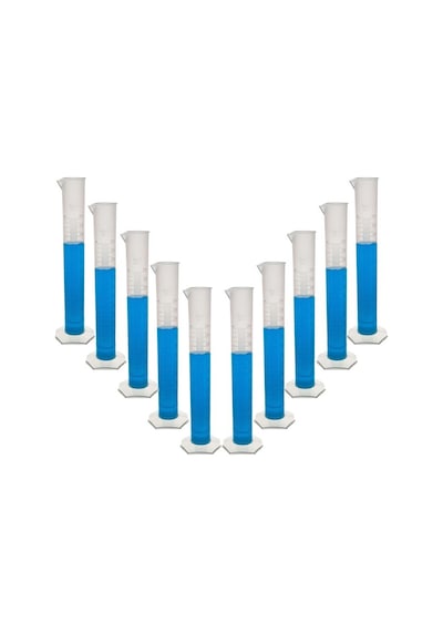 10 Adet 250 Ml. Plastik Sıvı Hassas Ölçüm Aleti Pp Class B Mezur Thr294