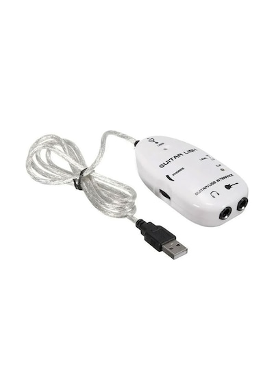 Usb Guitar Link Kablo Usb Gitar Ses Ara Bağlantı Kablosu