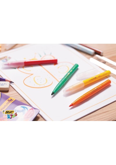 Bic Kids Visaquarelle Fırça Uçlu Keçeli Boya Kalemi 10 Renk 8289641