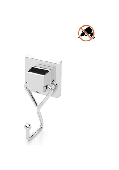 Tekno Tel Ef-237 Yapışkanlı Banyo Tekli Askı Bornozluk Krom
