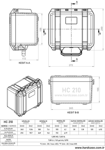 Hardcase Hc-210 siyah