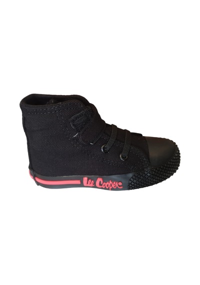 Lee Cooper 30056 Hı  Çocuk Siyah Kırmızı  Convers Sneakers Ayakka Siyah - Kırmızı