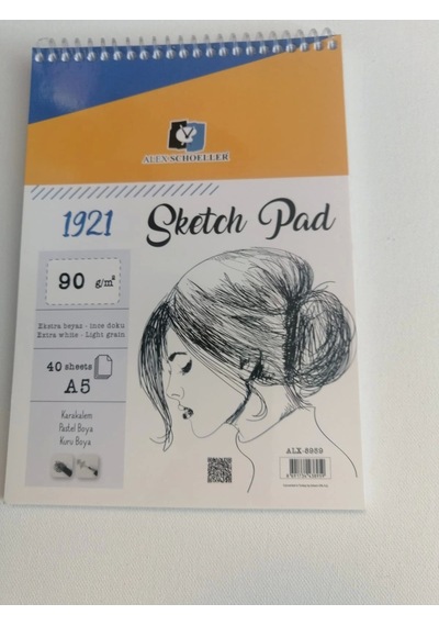 Alex Schoeller Sketch Pad A5 90 G 40 Sayfa Alx8959