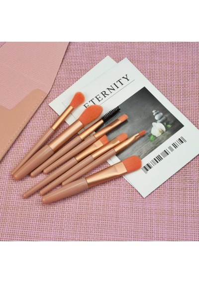 Çanta Boy Deri Kılıflı 8 Parça Mini Makyaj Fırçası Seti 11 Cm Yumuşak Uçlu Makyaj Fırça Seti Pembe Belirtilmemiş Çanta Boy Deri Kılıflı 8 Parça Mini Makyaj Fırçası Seti 11 Cm Yumuşak Uçlu Makyaj Fırça Seti Pembe Belirtilmemiş