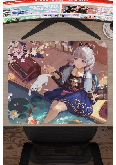 Ayaka Genshin Impact Anime Gacha V4 - 48x40 Xl Gaming Mouse Pad Fare Altlığı