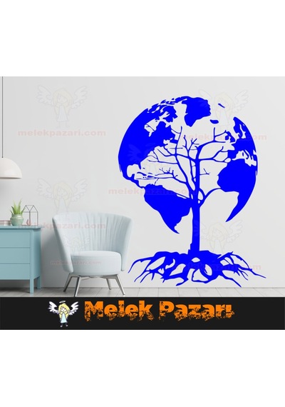Ağaç Dünya Dünya Sticker