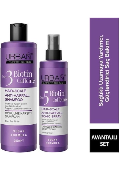 Expert Biotin&caffeine Dökülme Karşıtı Şampuan Saç Tonic Sprey 2'li Set