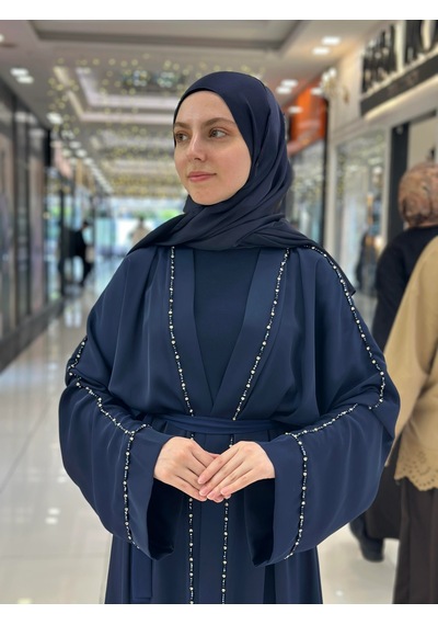 Nazzain Aurelia Işıltı Abaya Çok Renkli