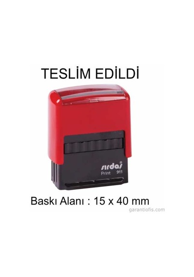Sırdaş Otomatik Teslim Edildi Yazılı Kaşe
