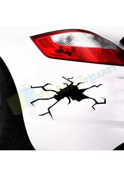 Çatlak Duvar Araba Sticker Araba Yapıştırma Etiket Çıkartma