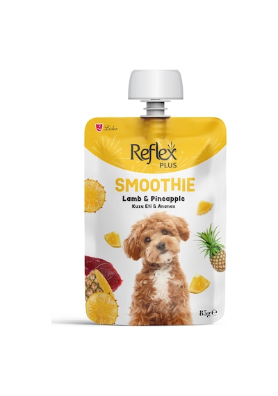 Reflex Plus Smoothie Kuzu Etli Ananaslı Yetişkin Köpek Sıvı Ödül Maması 85 G