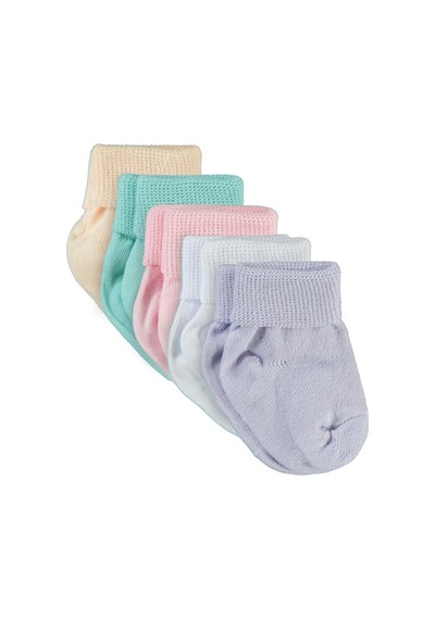 Civil Baby Kız Bebek 5'li Çorap Set 6-12 Ay - Standart Standart