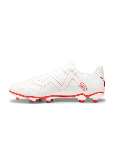 Puma Future Play Fg/ag Erkek Krampon Çim Halı Saha Dynamic Motion Beyaz - Kırmızı
