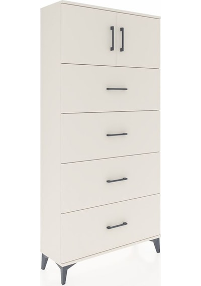 Arges Dolap Tek Raflı 4 Çekmeceli 2 Kapaklı 88x30x182 Aytaşı-... Aytaşı Arges Dolap Tek Raflı 4 Çekmeceli 2 Kapaklı 88x30x182 Aytaşı-... Aytaşı