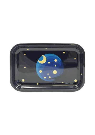 Tepsi Büyük Metal Tepsi Starry Skynight Beyaz