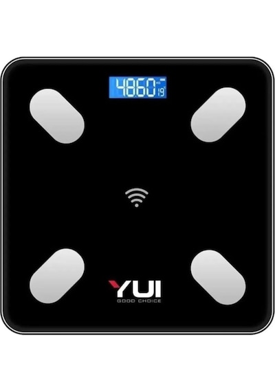 Yui KB13 Akıllı Bluetooth Şarjlı Tartı Siyah (Outlet)