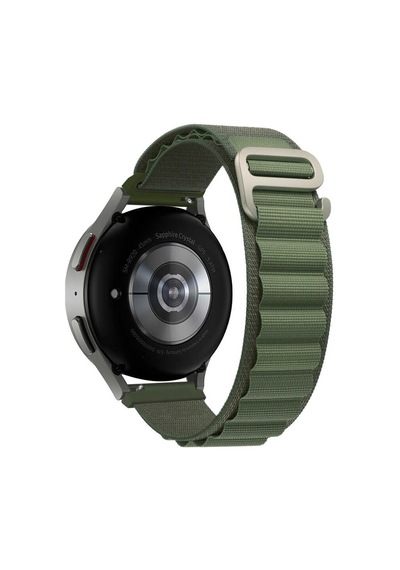 Galaxy Watch Uyumlu 42mm Uyumlu Krd-74 20mm Hasır Zore Kordon-yeşil