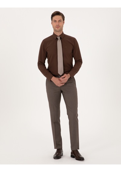 Pierre Cardin Erkek Kahverengi Gömlek Basic 50316734-vr029 Kahverengi Pierre Cardin Erkek Kahverengi Gömlek Basic 50316734-vr029 Kahverengi