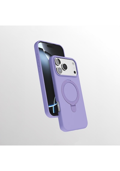 Nihcase Apple Uyumlu iPhone 17 Pro Max Kılıf Manyetik Şarj Özellikli Yüzüklü Standlı Samara Kapak
