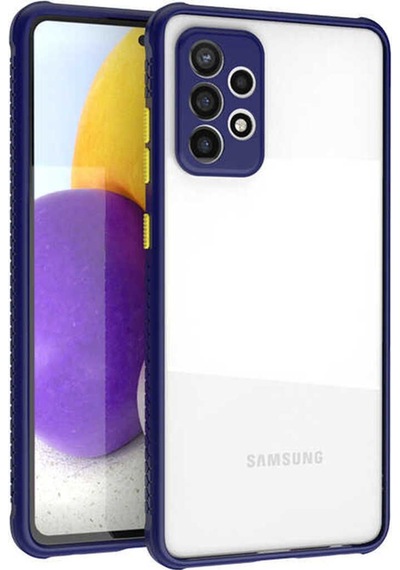 Samsung Uyumlu Galaxy A72 Kılıf Zore Kaff Kapak Lacivert