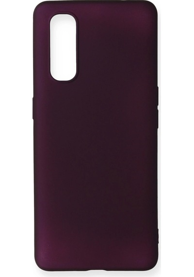 Gld-spt- Newface Oppo Find X2 Kılıf First Silikon - Mürdüm