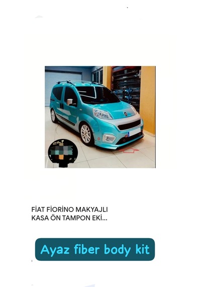 Fiat Fiorino Ön Tampon Eki Makyajlı Kasa Fiber Boyasız
