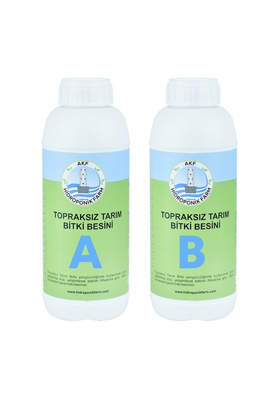 Topraksız Tarım Bitki Besini 1 Lt A 1 Lt B 1