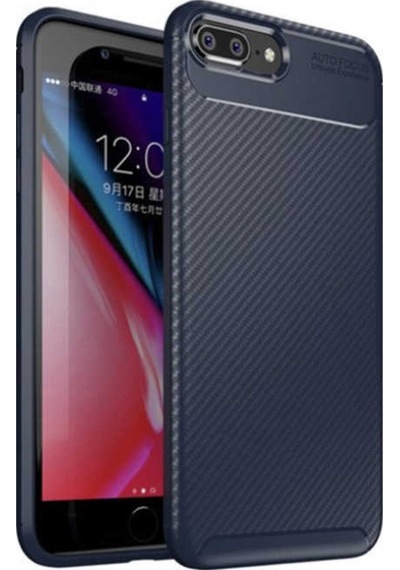 Apple Uyumlu iPhone 8 Plus Kilif Karbon Silikon Case 389459878