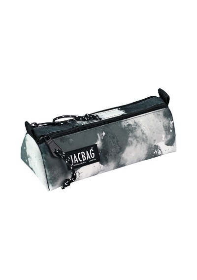 Jacbag Dual Prıme-çift Bölmeli Üçgen Tip Kalem Kutusu Dual Prime-gri Bulut renkli