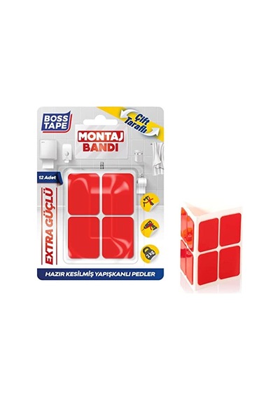 Kesilmiş 12'li Montaj Bandı Şeffaf