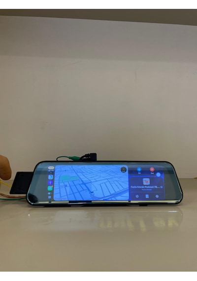Foxus Carplaylı 2 Kameralı Ayna Kayıt Kamerası 2k