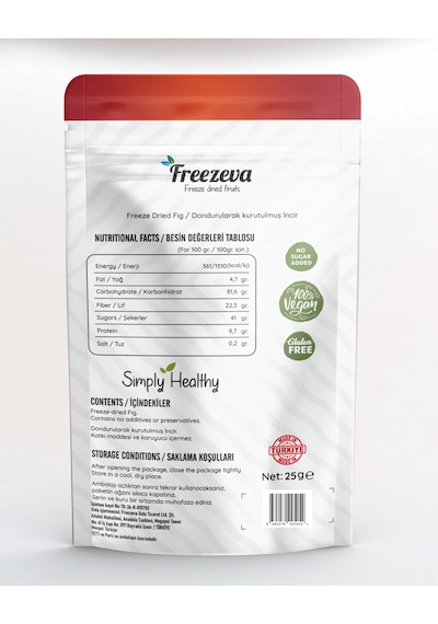 Freezeva Dondurularak Kurutulmuş Freeze Dry İncir Kurusu 6 x 30 G﻿﻿