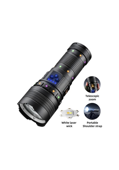 Bd-2 30w Tg Led Alüminyum Alaşımlı Zoomlu Type-c Şarjlı El Feneri