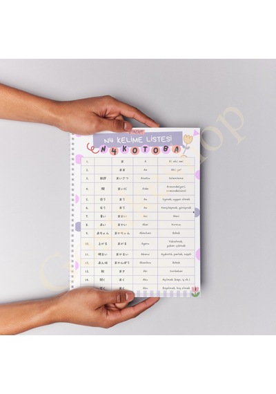 Jlpt N4 Kelime Defteri Çok Renkli